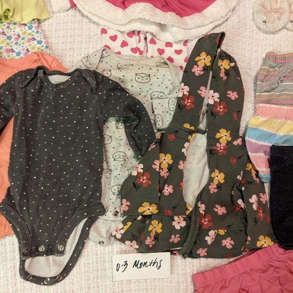 Baby Girl Lot 0-3 Months - 14 pieces - Picture 4 of 5